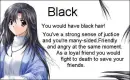 black hair