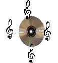 CD with musical notes