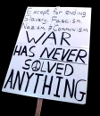 war never solves anything