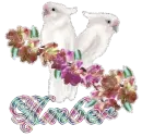 Floral White Cockatoos - Amber
