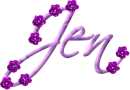 Script Text Sparkled Roses - Jen