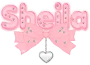 Sheila- pink with diamonds and bow