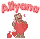 Teddy with heart- Allyana