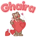 Teddy with heart- Ghaira
