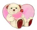 winking valentine bear