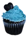 Black Hearted cupcake