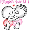 Baby hugs