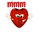 Mom's heart kisses, Transparent. 