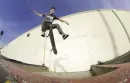 a dude skate boarding