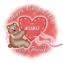 XOXO Valentine Bear w/ text