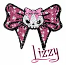 Lizzy-pink skull bow