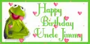 Happy Birthday Uncle Jimmy with hearts
