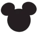 mickeys head in black