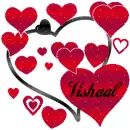 red hearts