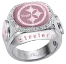 pink pittsburgh steelers diamond ring nicolle