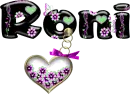 Green & Pink btrfly, Roni