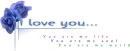 I love you