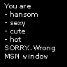 Wrong window