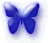 glow blue butterfly
