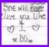 she will never...