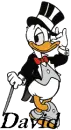 donald duck with david