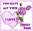 Heart You have my vote