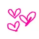Pink hearts <3'