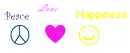peace,love,happiness