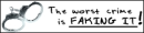 the worst crime is faking it