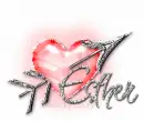 ESTHER Heart n Arrow red