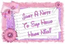 Letter with Nikki name