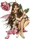 fairy with flowers