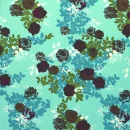 aqua floral