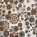 brown flowers