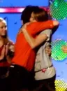 nick hugging miley!