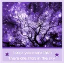 I love you more than there are stars in the sky