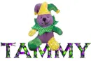 MARDI GRAS TEDDY BEAR: TAMMY