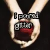 glitter on my boyfriend