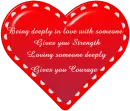Red Heart with Quote
