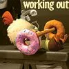 working out
