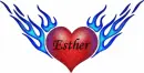 Personalized Burning Heart Tattoo