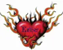 Personalized Heart of Fire tattoo