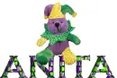 MARDI GRAS TEDDY BEAR: SANDY