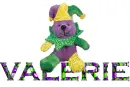 MARDI GRAS TEDDY BEAR: VALERIE