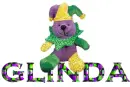 MARDI GRAS TEDDY BEAR: GLINDA