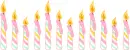 candles border