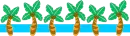 palm trees border