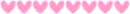pink hearts border
