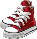 red shoes
