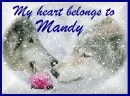 wolves with rose - My heart belongs to Mandy